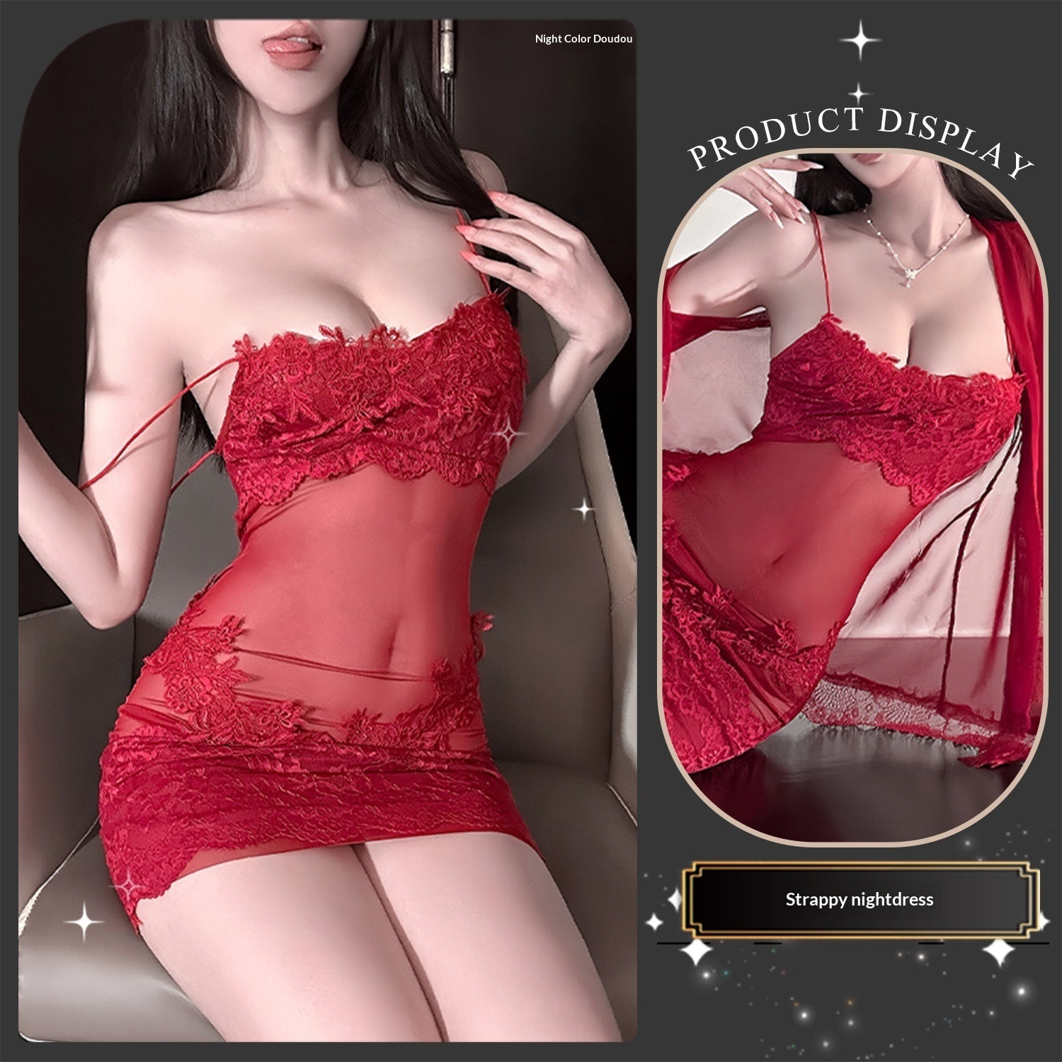 Mesh Lace With Hollow-out Design, Including A Fully Embellished Water-soluble Coat