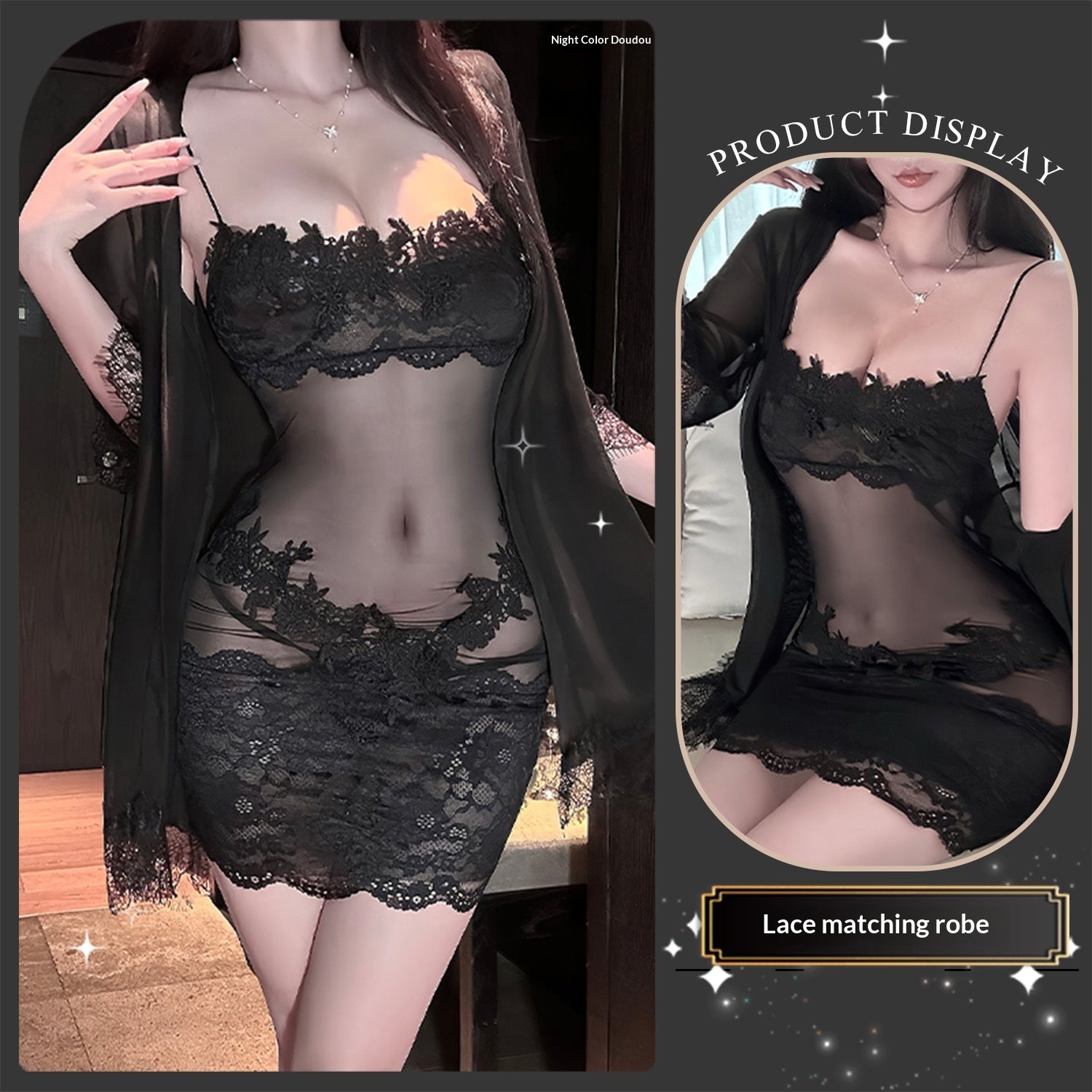 Mesh Lace With Hollow-out Design, Including A Fully Embellished Water-soluble Coat