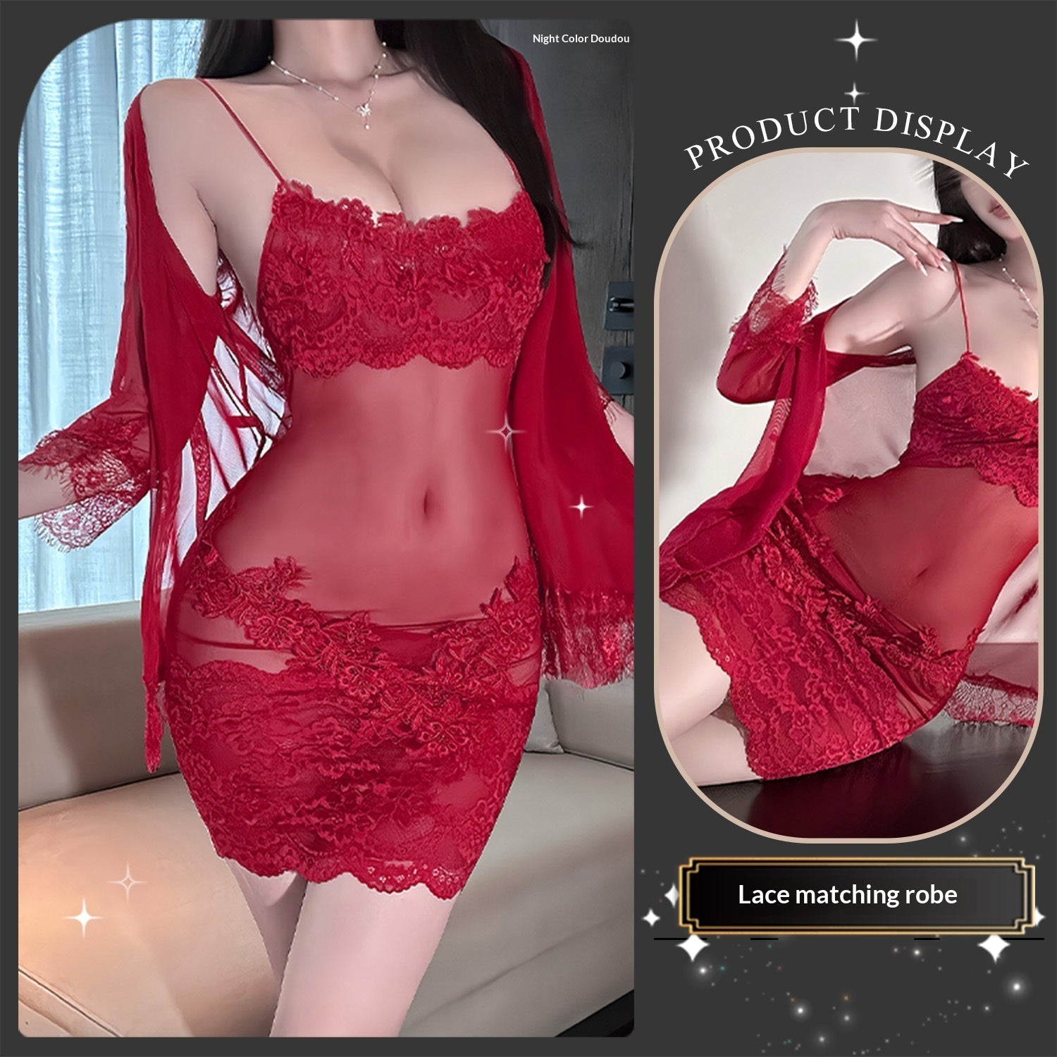 Mesh Lace With Hollow-out Design, Including A Fully Embellished Water-soluble Coat